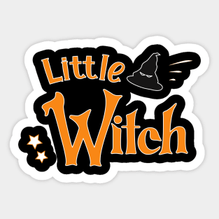 Little Witch Halloween Sticker